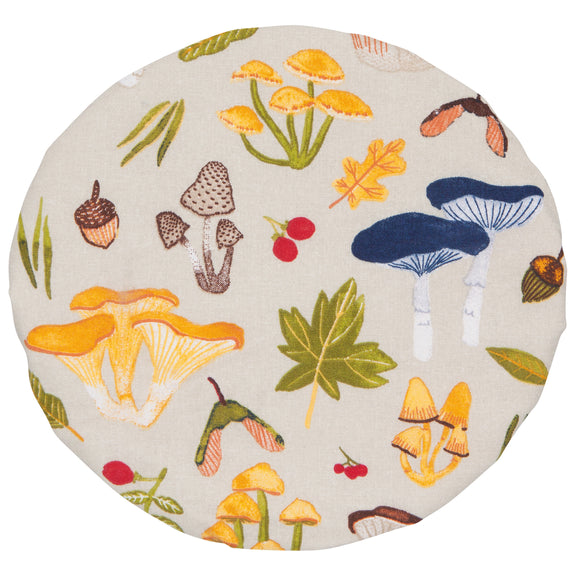Bowl Cover Set of 2 - Field Mushrooms