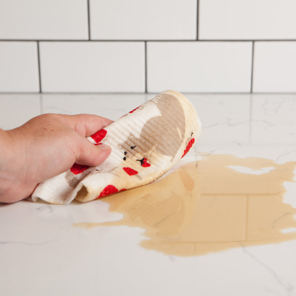 Swedish Dishcloth - Toadstool Time