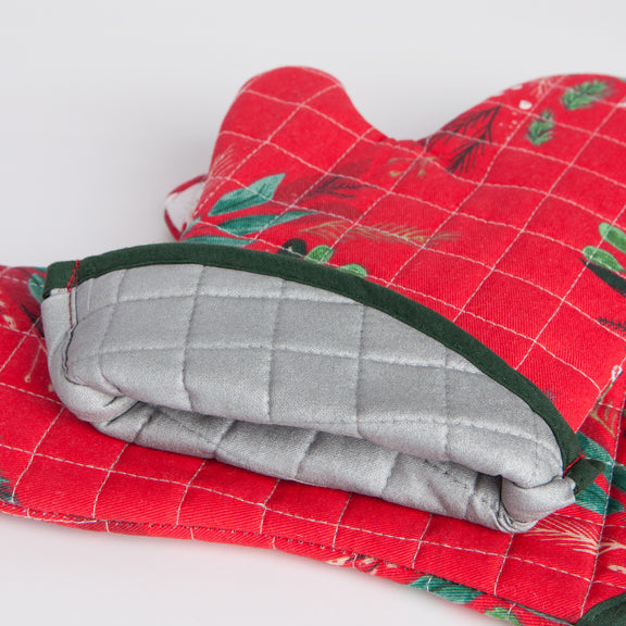 Pot Holder Oven Mitt Set - Winterbough