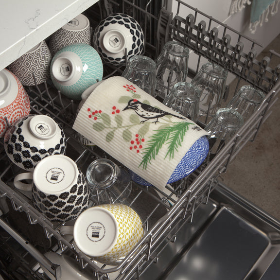 Swedish Dishcloth - Forest Woodpecker