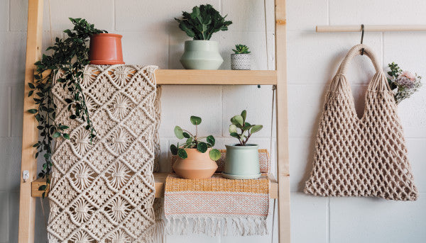 Macrame Tote Bag - Natural