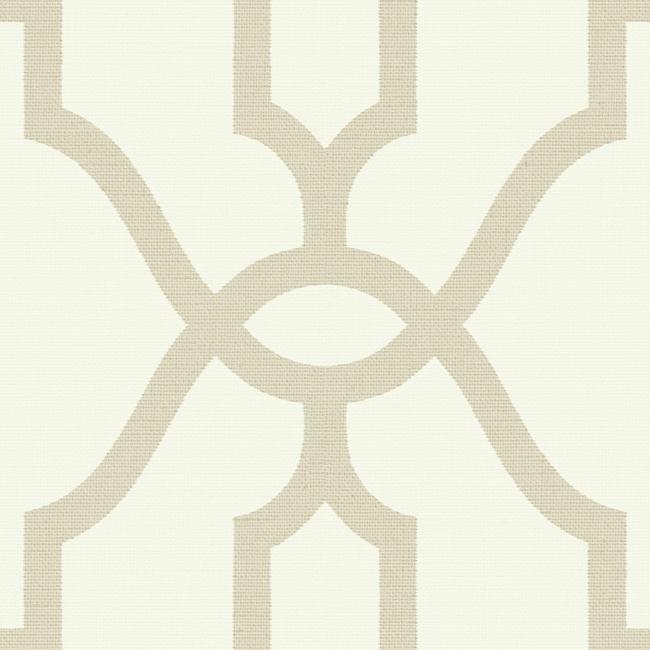 Magnolia Home Woven Trellis Wallpaper - Beige
