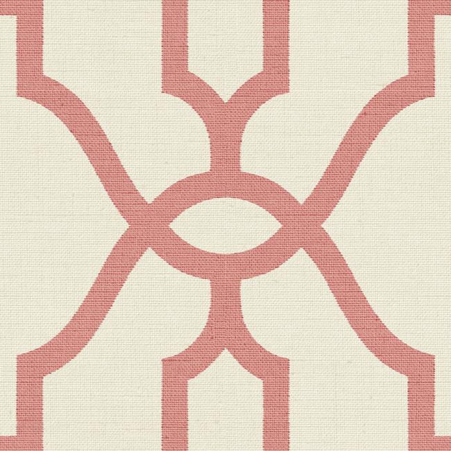 Magnolia Home Woven Trellis Wallpaper - Pompeian Red