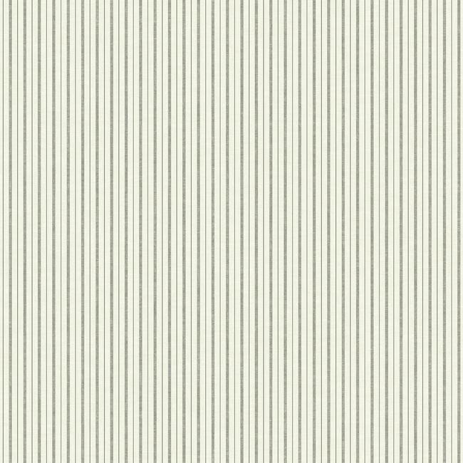 Magnolia Home French Ticking Wallpaper - Charcoal and Black