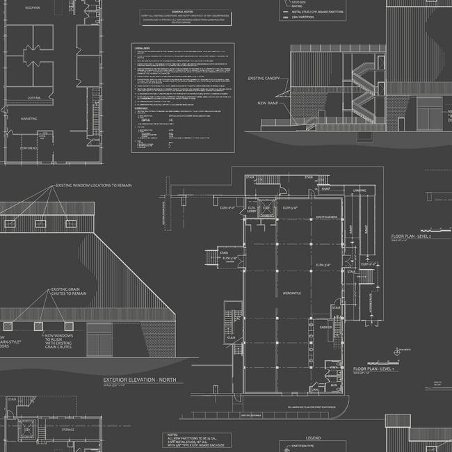 Magnolia Home The Market Wallpaper - Black