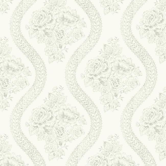 Magnolia Home Coverlet Floral Wallpaper - Cupola