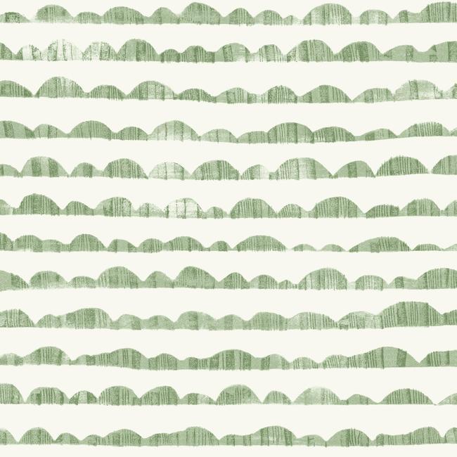 Magnolia Home Hill & Horizon Wallpaper - Magnolia Green