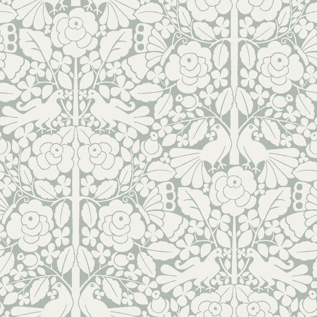 Magnolia Home Fairy Tales Wallpaper - Blue Gray