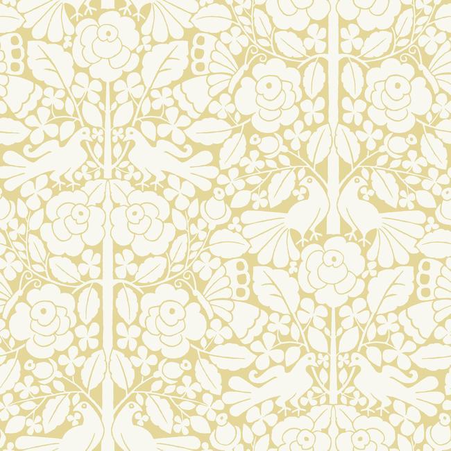 Magnolia Home Fairy Tales Wallpaper - Goldfinch Yellow