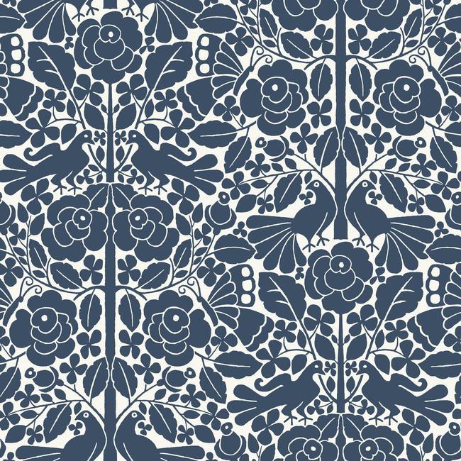 Magnolia Home Fairy Tales Wallpaper - Navy