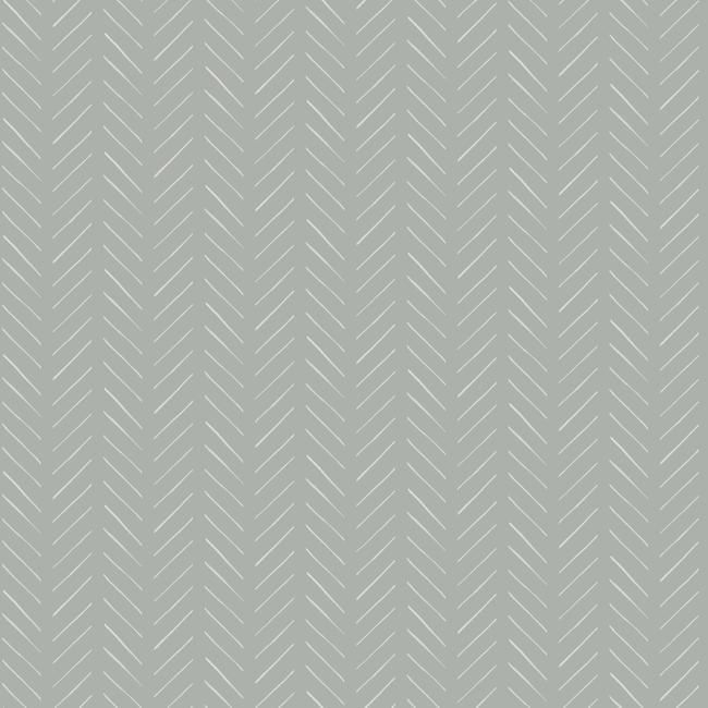 Magnolia Home Pick-Up-Sticks Wallpaper - White and Blue Gray