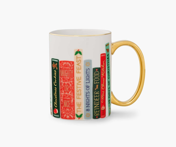 Rifle Paper Co Mug - Festive Book Club
