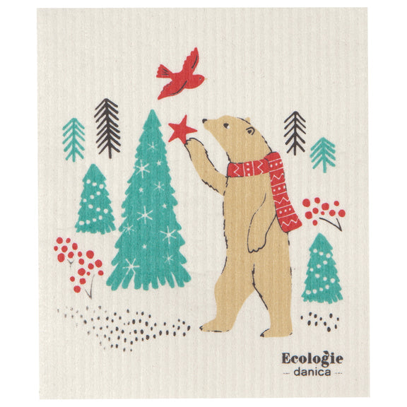 Swedish Dishcloth - Winter Wilderland