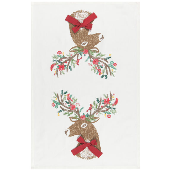 Dasher Deer Tea Towel