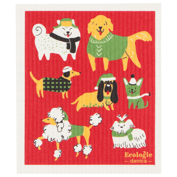 Swedish Dishcloth - Yule Dogs