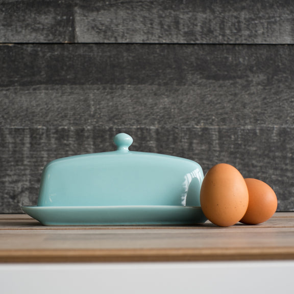 Rectangle Butter Dish - Eggshell