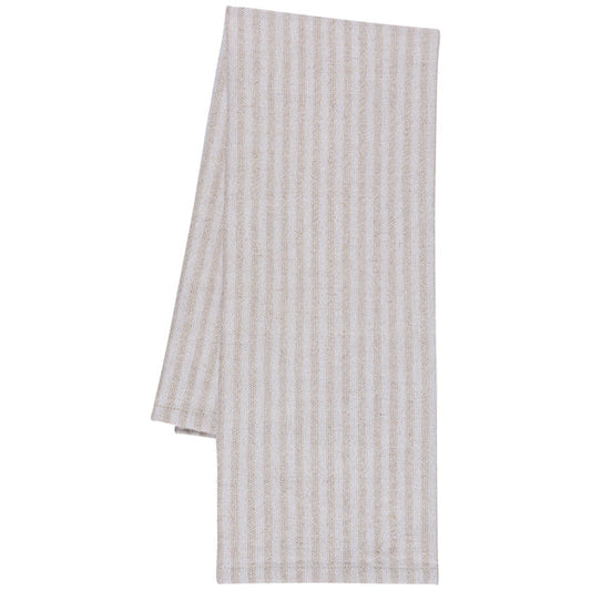 Linen Stripe Dishtowel - Dove Gray