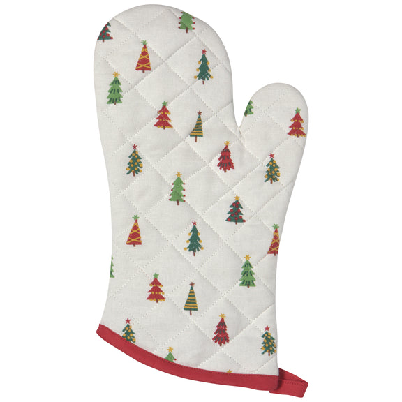 Pot Holder Oven Mitt Set - Merry And Bright