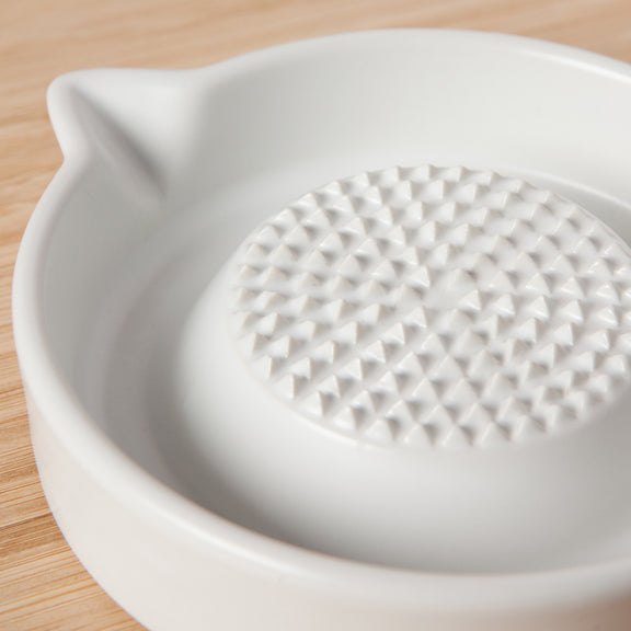 Ginger Grater - Matte White