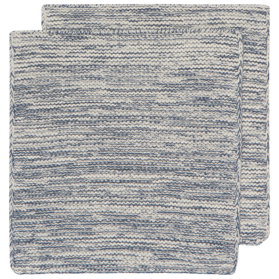 Heirloom Knit Dishcloths - Midnight