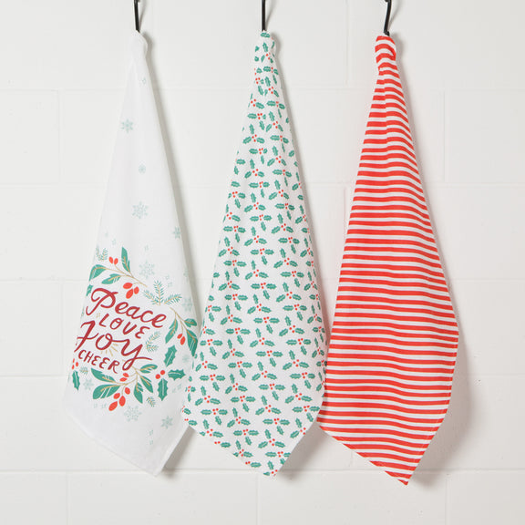 Bakers Floursack Set - Peace & Joy