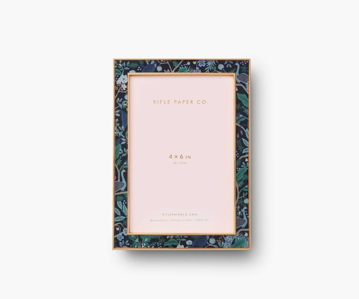 Rifle Paper Co 4x6 Picture Frame - Peacock
