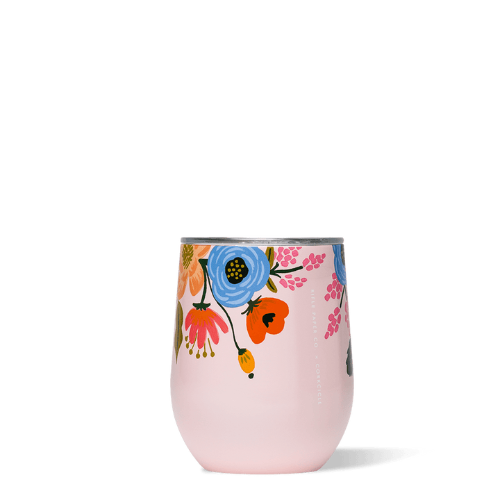 Rifle Paper Co x Corkcicle Stemless Tumbler - Blush Lively Floral