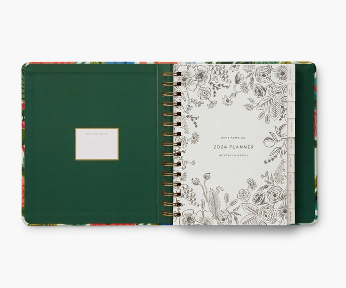 Rifle Paper Co 2024 17-Month Covered Planner - Garden Party