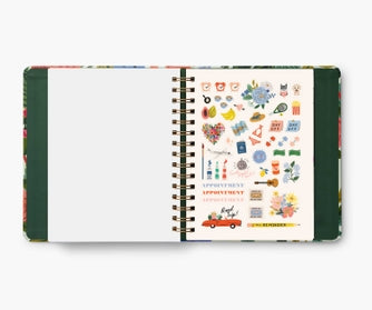 Rifle Paper Co 2024 17-Month Covered Planner - Garden Party