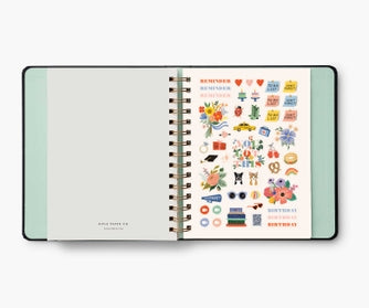 Rifle Paper Co 2024 17-Month Covered Planner - Flores