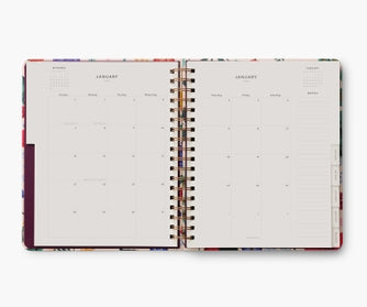 Rifle Paper Co 2024 17-Month Large Spiral Planner - Blossom