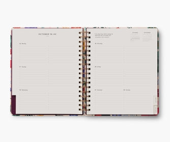 Rifle Paper Co 2024 17-Month Large Spiral Planner - Blossom