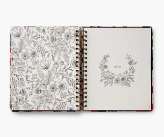 Rifle Paper Co 2024 17-Month Large Spiral Planner - Blossom