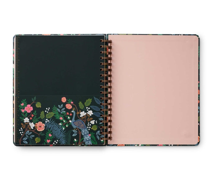 Rifle Paper Co 2024 17-Month Large Spiral Planner - Peacock