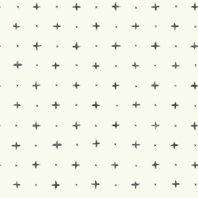 Magnolia Home Cross Stitch Peel & Stick Wallpaper - Black