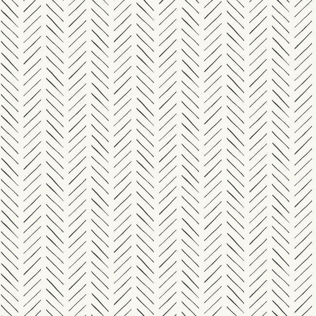 Magnolia Home Pick-Up-Sticks Peel & Stick Wallpaper - Black and White
