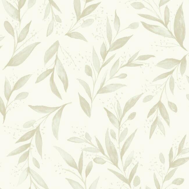 Magnolia Home Olive Branch Peel & Stick Wallpaper - Beige