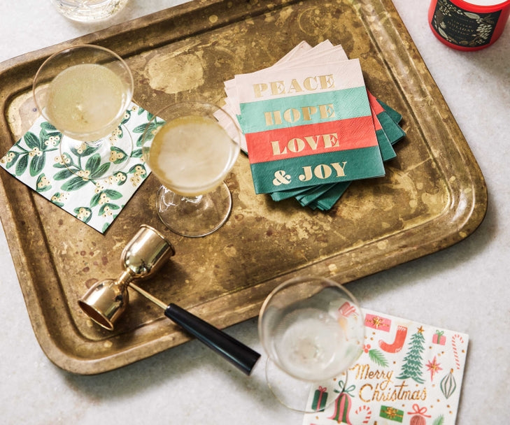 Rifle Paper Co Cocktail Napkins - Peace & Joy