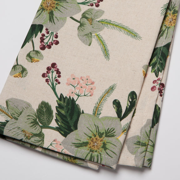 Winterblossom Tea Towel