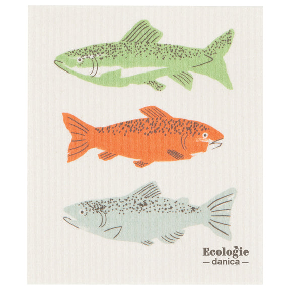 Swedish Dishcloth - Gone Fishin