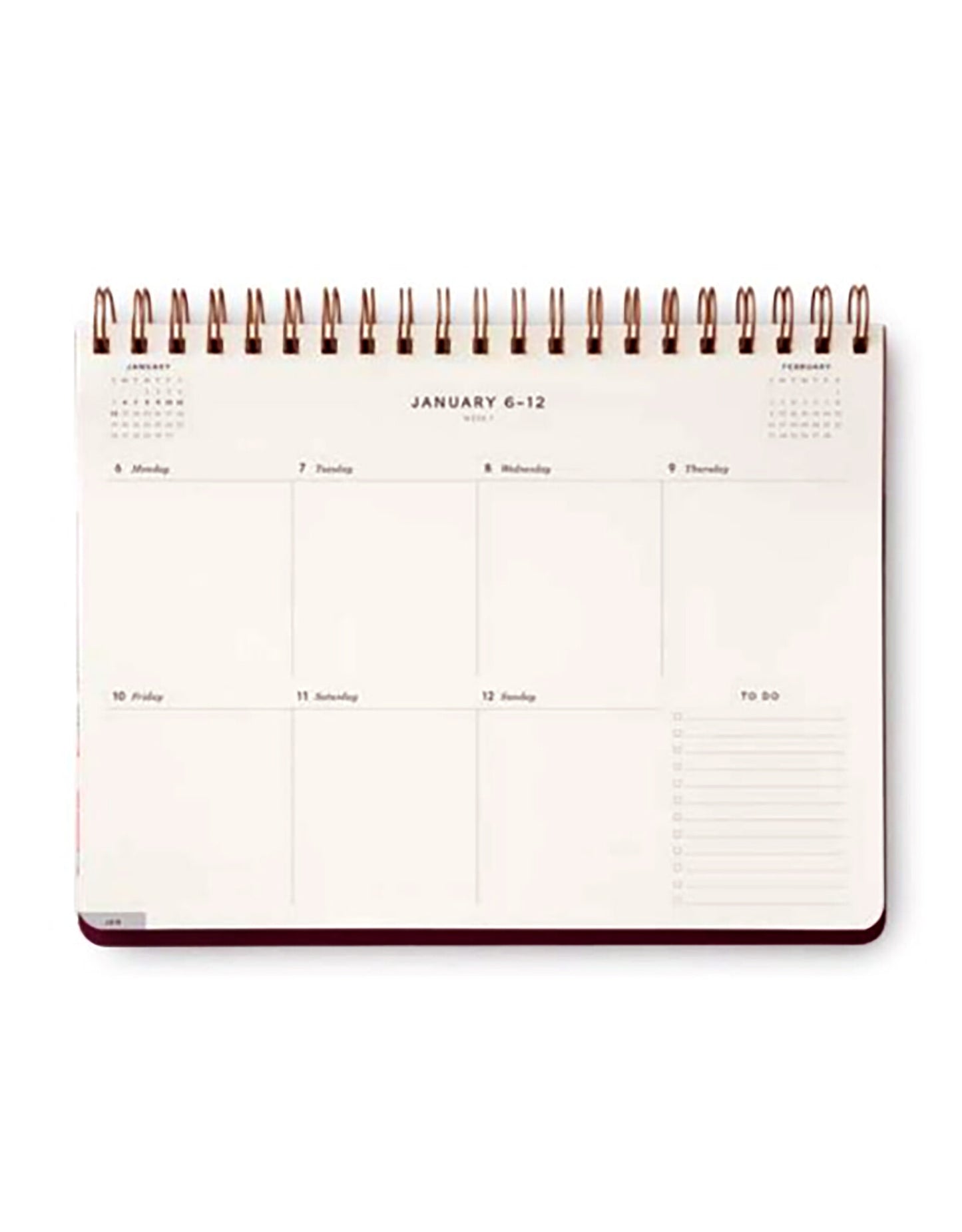 Rifle Paper Co 2025 12-Month Top Spiral Planner - Blossom