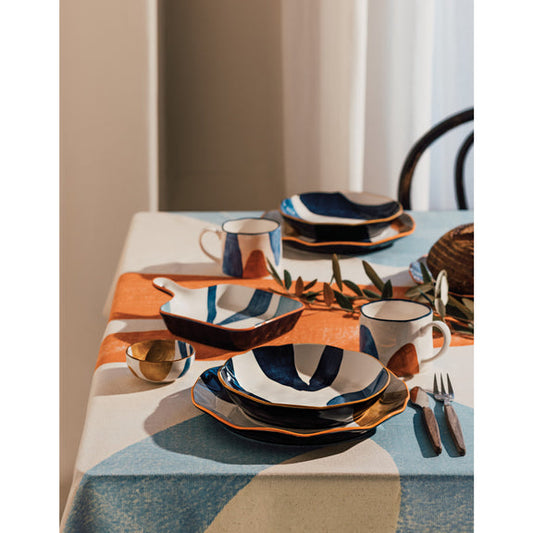 Canvas Stamped Large Plate