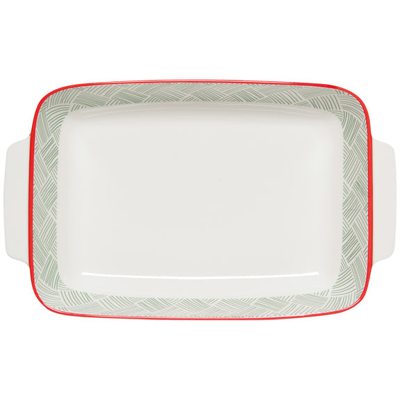 Basketweave Baking Dish