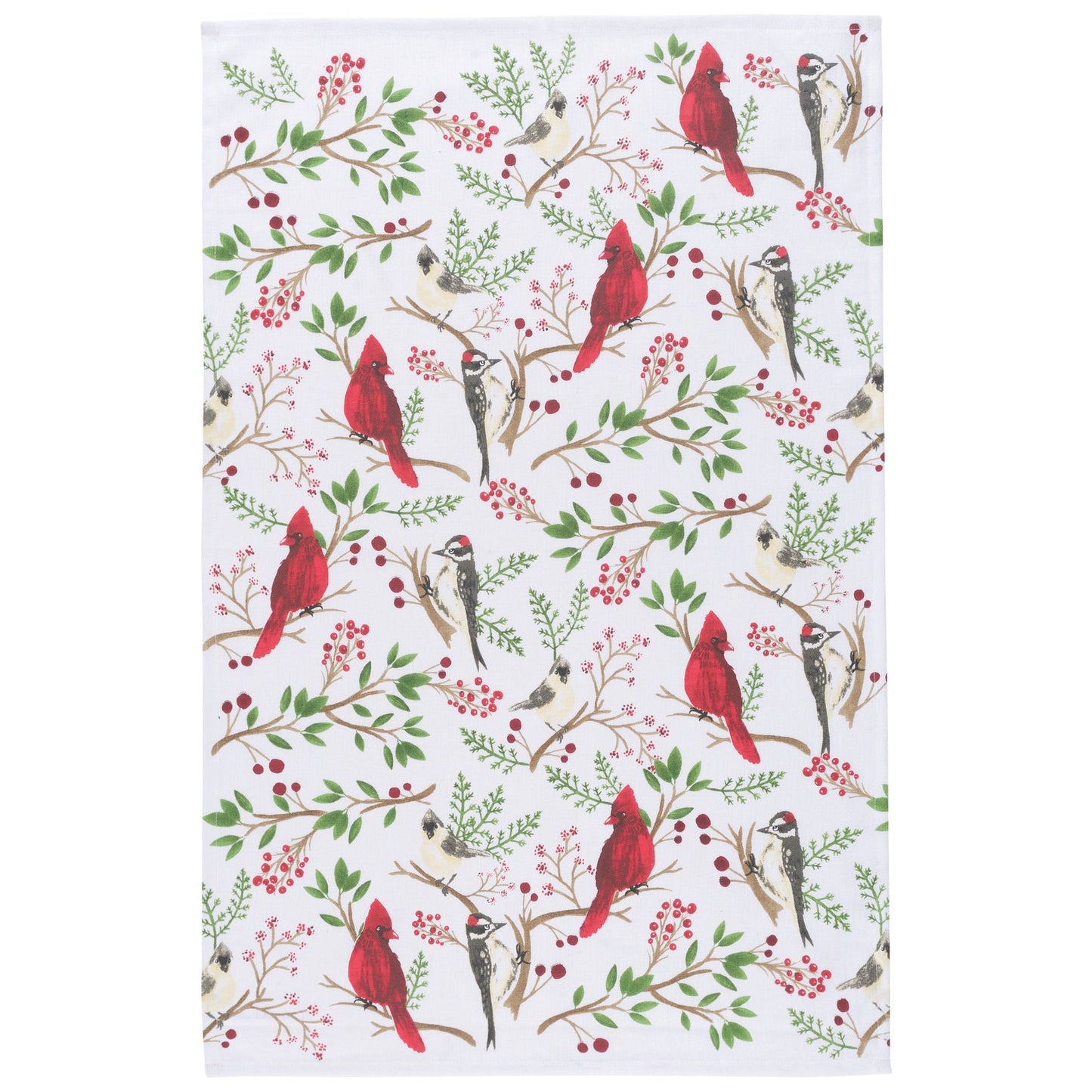 Winter Birds Tea Towel