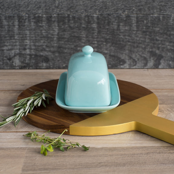 Rectangle Butter Dish - Eggshell