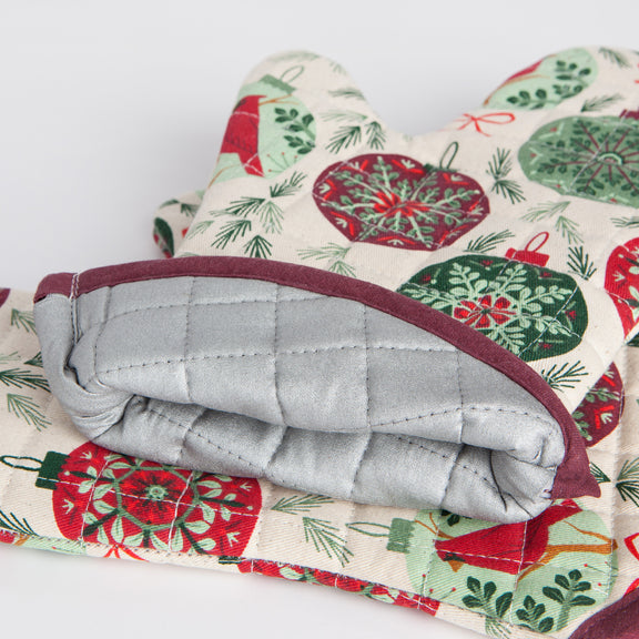 Pot Holder Oven Mitt Set - Good Tidings