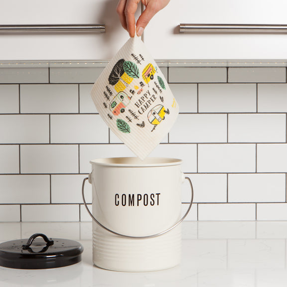Swedish Dishcloth - Happy Camper