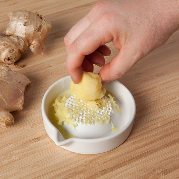 Ginger Grater - Matte White