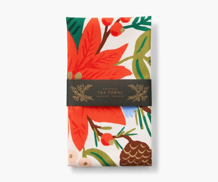 Rifle Paper Co Tea Towel - Holiday Bouquet