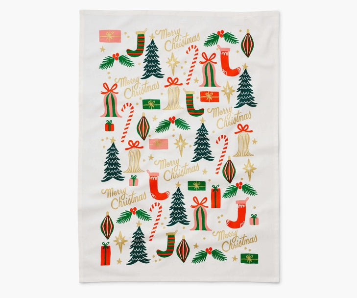 Rifle Paper Co Tea Towel - Deck the Halls